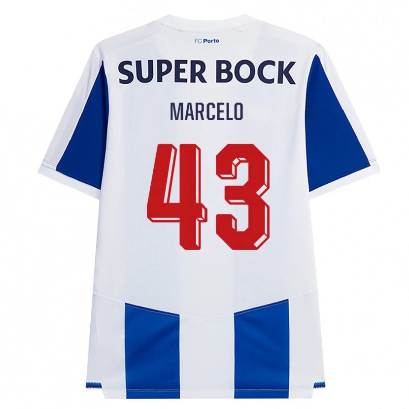 Danxen Kinder Joao Marcelo #43 Blau Weiß Rot Heimtrikot Trikot 2026/27 T-Shirt Österreich