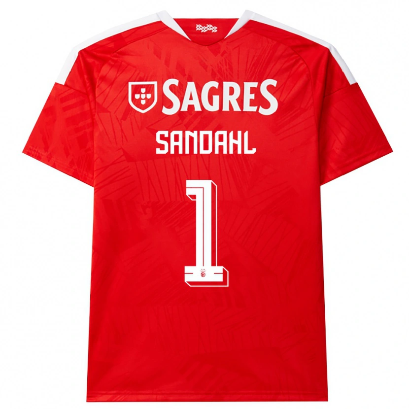 Danxen Kinder Alexander Sandahl #1 Rot Weiß Gelb Heimtrikot Trikot 2026/27 T-Shirt Österreich