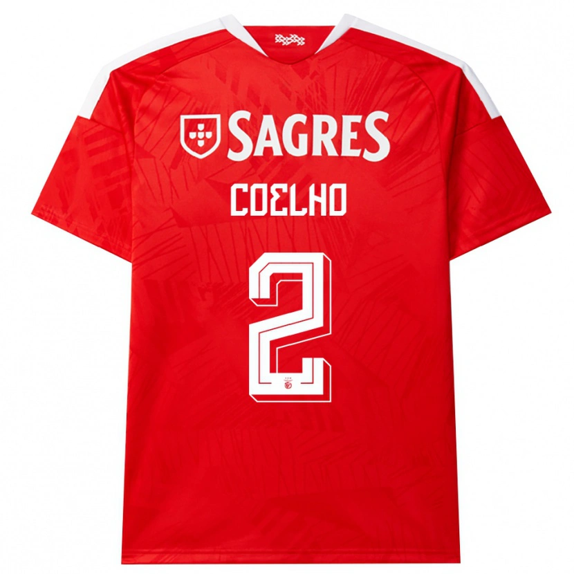 Danxen Kinder Diogo Coelho #2 Rot Weiß Gelb Heimtrikot Trikot 2026/27 T-Shirt Österreich