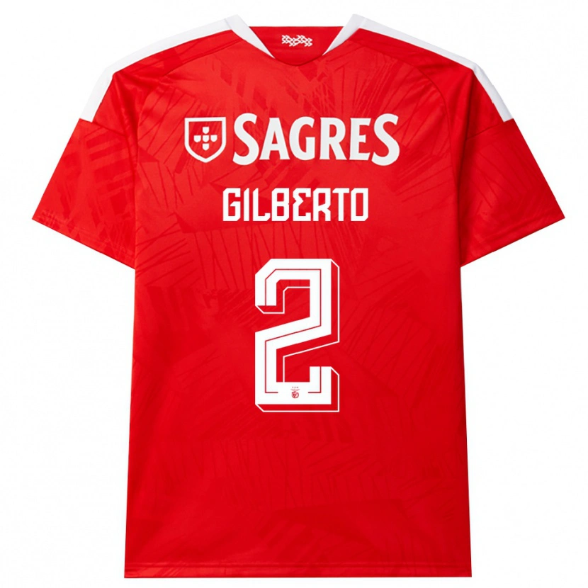 Danxen Kinder Gilberto #2 Rot Weiß Gelb Heimtrikot Trikot 2026/27 T-Shirt Österreich