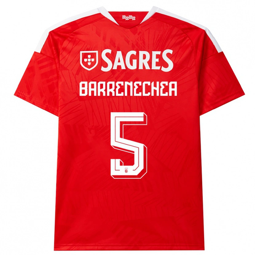 Danxen Kinder Enzo Barrenechea #5 Rot Weiß Gelb Heimtrikot Trikot 2026/27 T-Shirt Österreich