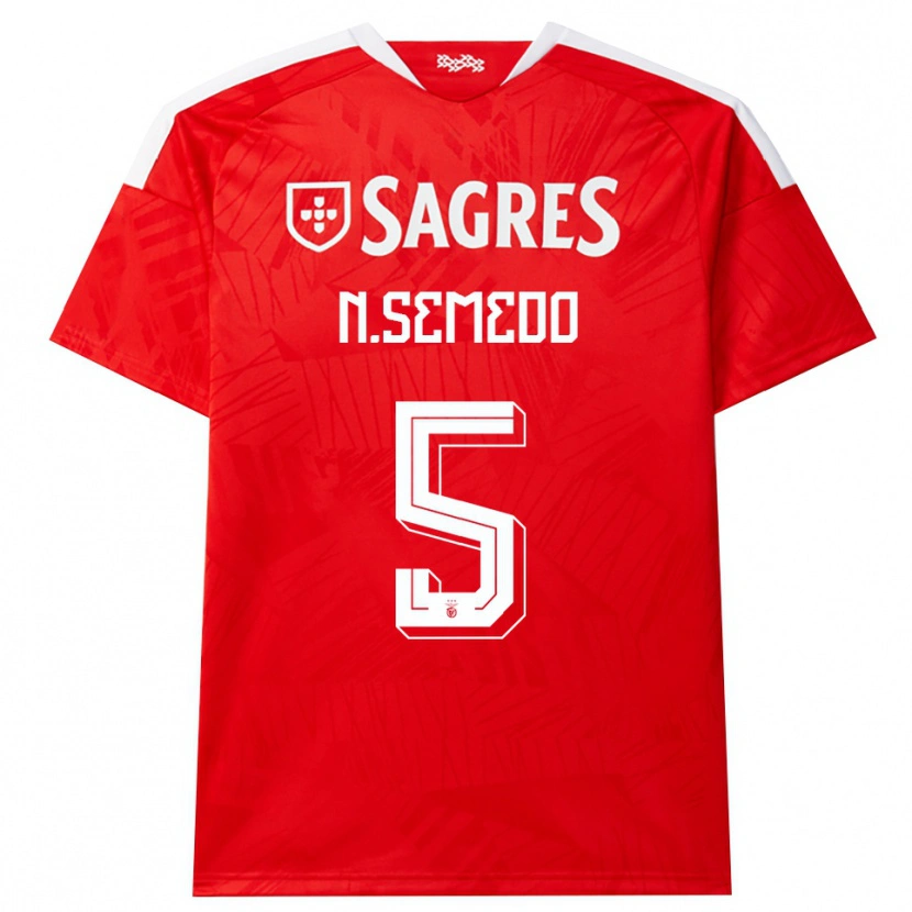 Danxen Kinder Nilson Semedo #5 Rot Weiß Gelb Heimtrikot Trikot 2026/27 T-Shirt Österreich