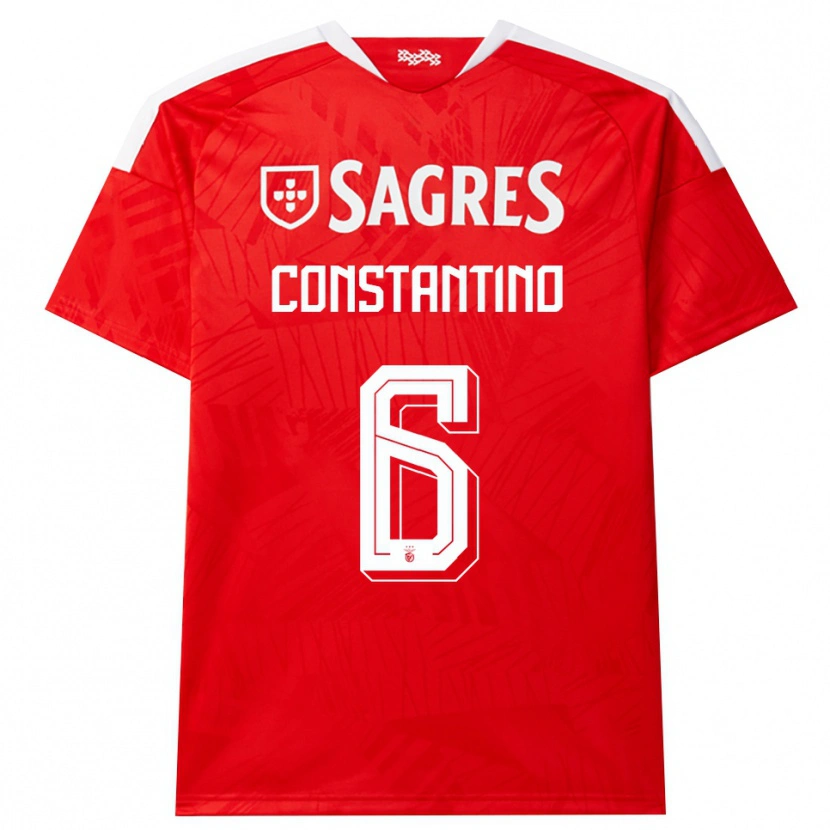 Danxen Kinder Simão Constantino #6 Rot Weiß Gelb Heimtrikot Trikot 2026/27 T-Shirt Österreich