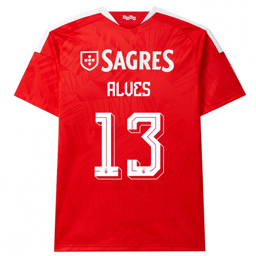 Danxen Kinder Lucia Alves #13 Rot Weiß Gelb Heimtrikot Trikot 2026/27 T-Shirt Österreich