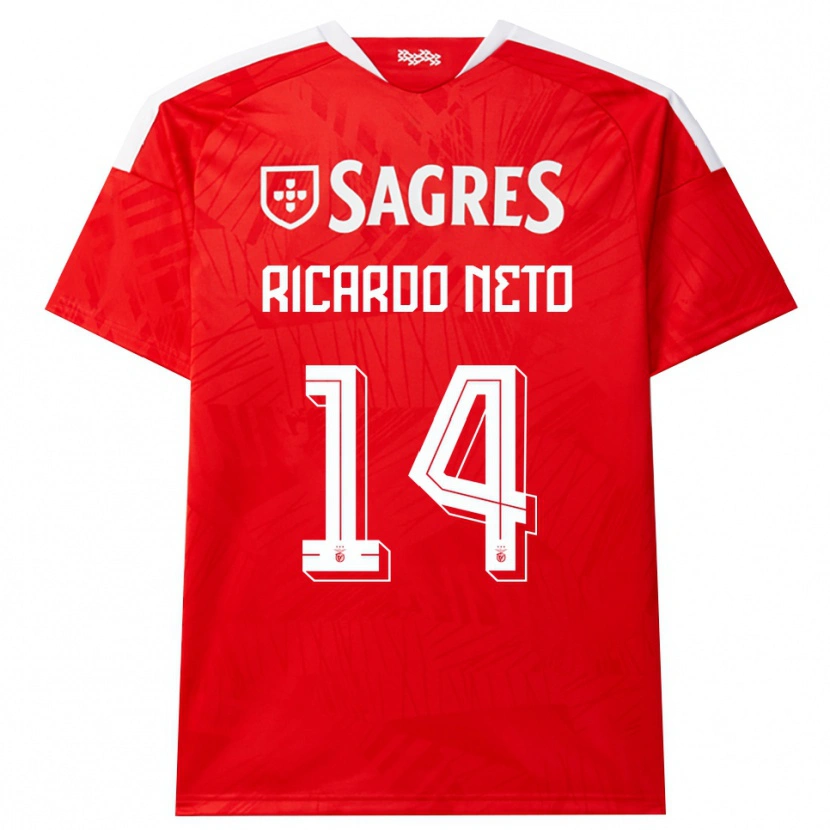 Danxen Kinder Ricardo Neto #14 Rot Weiß Gelb Heimtrikot Trikot 2026/27 T-Shirt Österreich