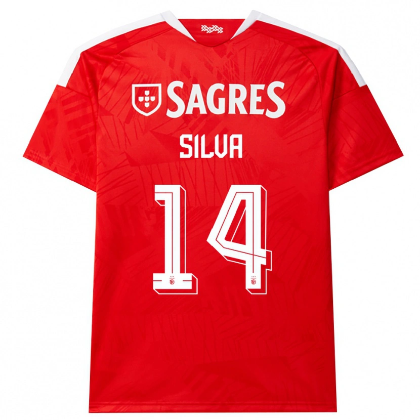 Danxen Kinder Gonçalo Silva #14 Rot Weiß Gelb Heimtrikot Trikot 2026/27 T-Shirt Österreich