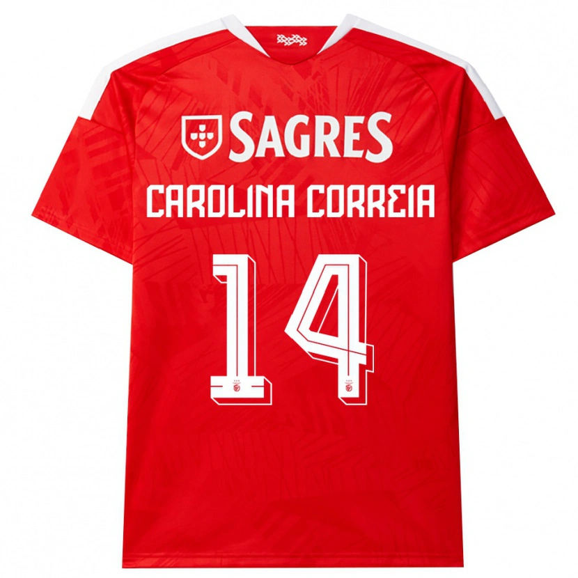 Danxen Kinder Carolina Correia #14 Rot Weiß Gelb Heimtrikot Trikot 2026/27 T-Shirt Österreich