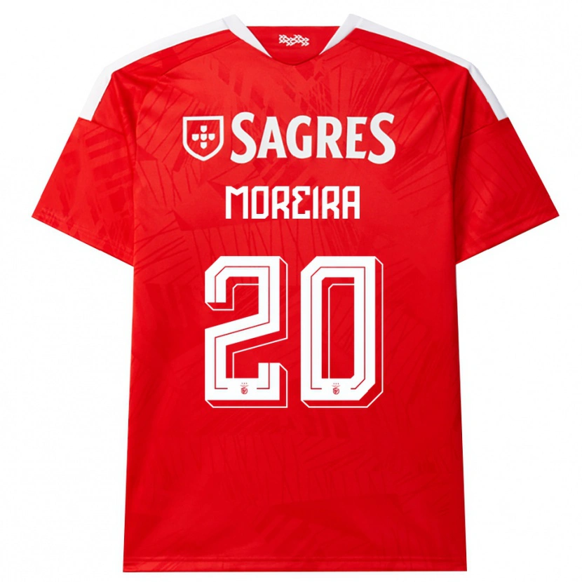 Danxen Kinder André Moreira #20 Rot Weiß Gelb Heimtrikot Trikot 2026/27 T-Shirt Österreich