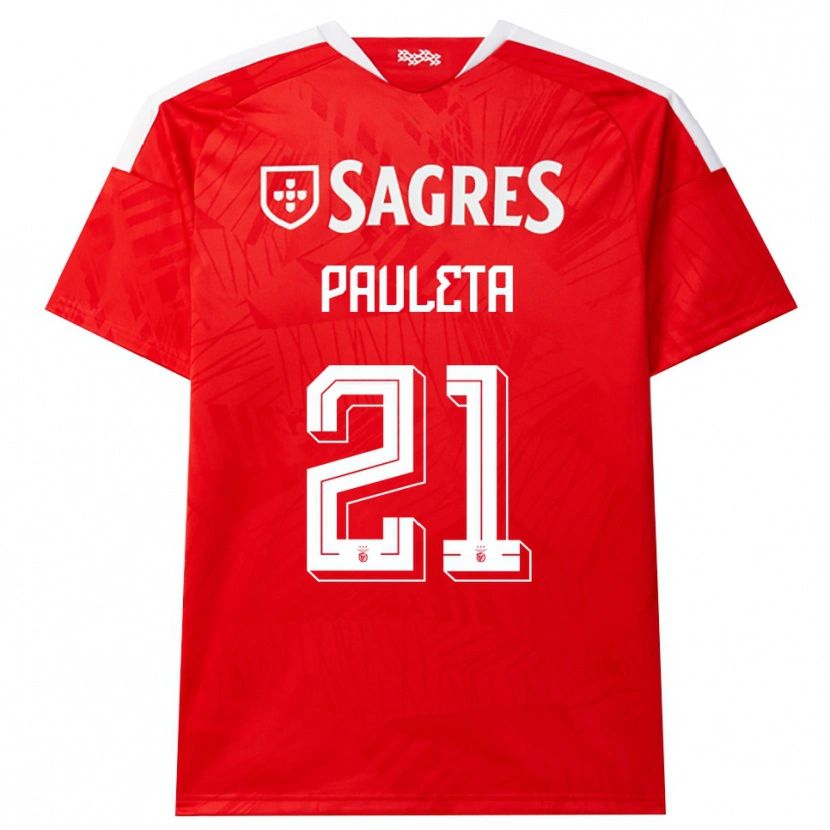 Danxen Kinder Pauleta #21 Rot Weiß Gelb Heimtrikot Trikot 2026/27 T-Shirt Österreich