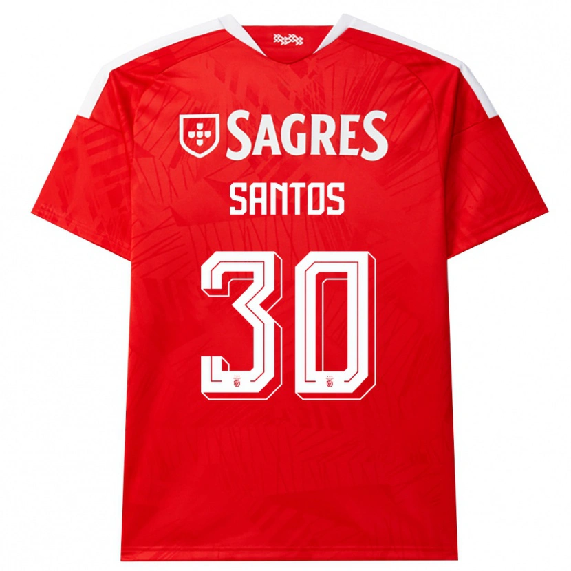 Danxen Kinder Daniela Santos #30 Rot Weiß Gelb Heimtrikot Trikot 2026/27 T-Shirt Österreich