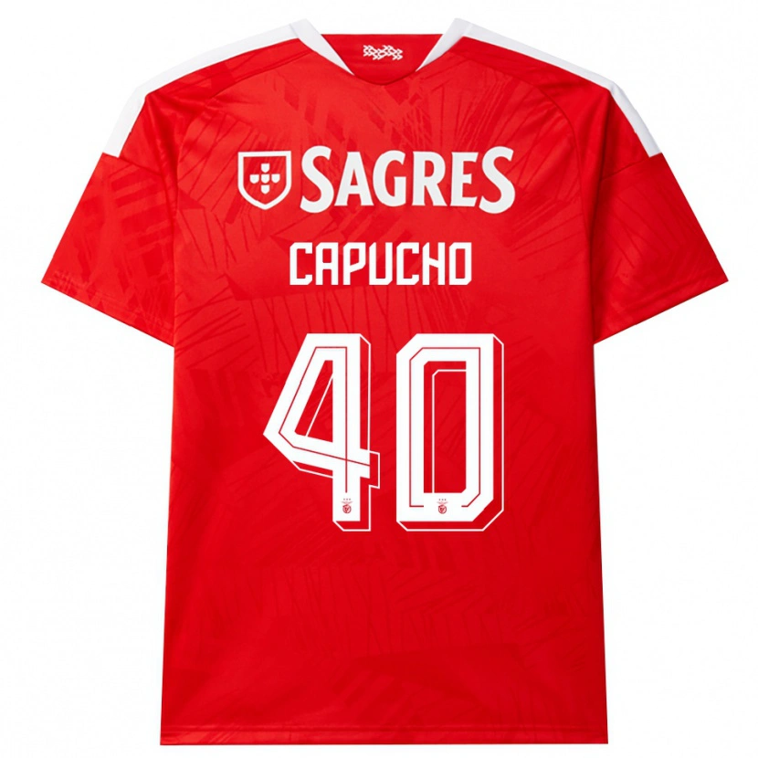 Danxen Kinder João Capucho #40 Rot Weiß Gelb Heimtrikot Trikot 2026/27 T-Shirt Österreich