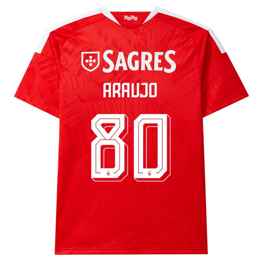 Danxen Kinder Lais Araujo #80 Rot Weiß Gelb Heimtrikot Trikot 2026/27 T-Shirt Österreich