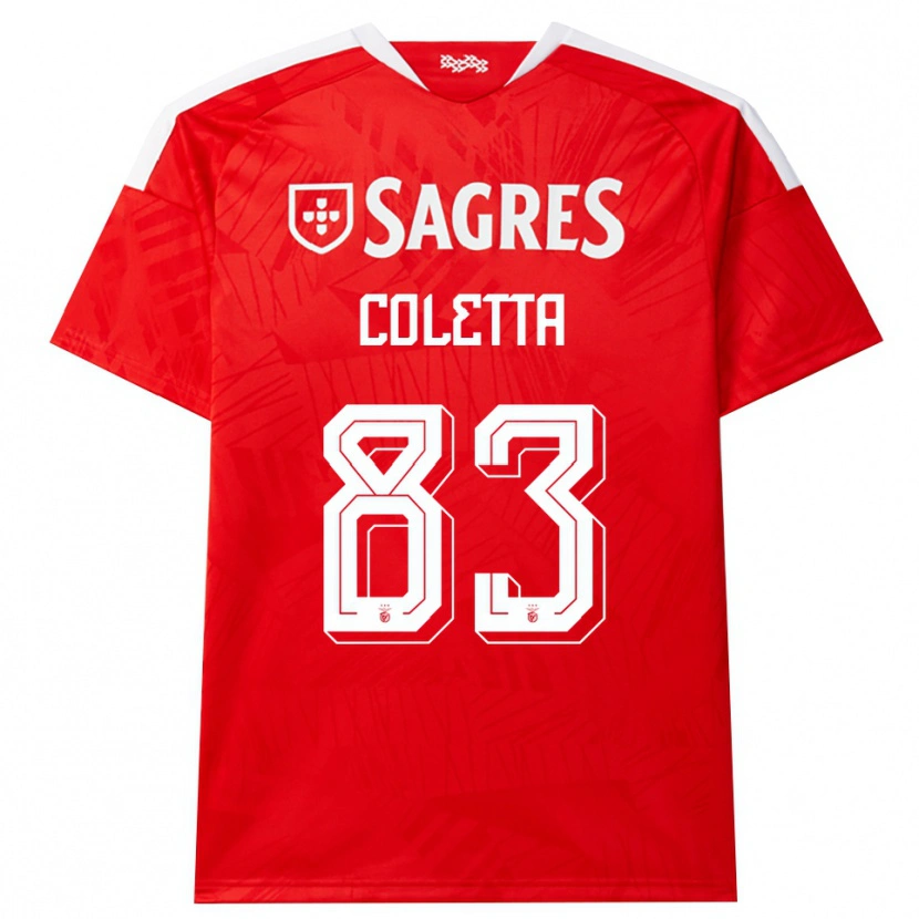 Danxen Kinder Federico Coletta #83 Rot Weiß Gelb Heimtrikot Trikot 2026/27 T-Shirt Österreich