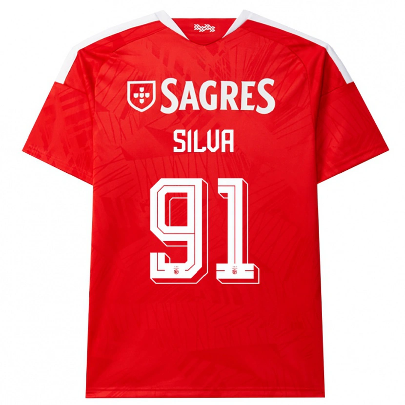 Danxen Kinder Francisco Silva #91 Rot Weiß Gelb Heimtrikot Trikot 2026/27 T-Shirt Österreich