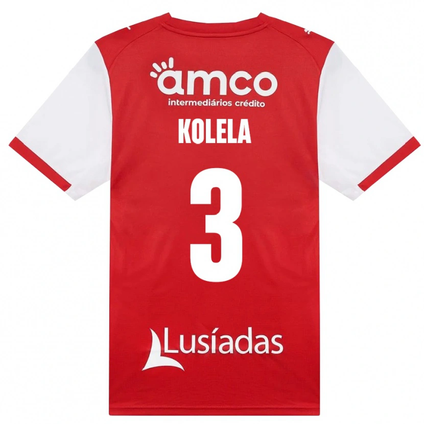 Danxen Kinder Kyllian Kolela #3 Weiß Rot Schwarz Heimtrikot Trikot 2026/27 T-Shirt Österreich