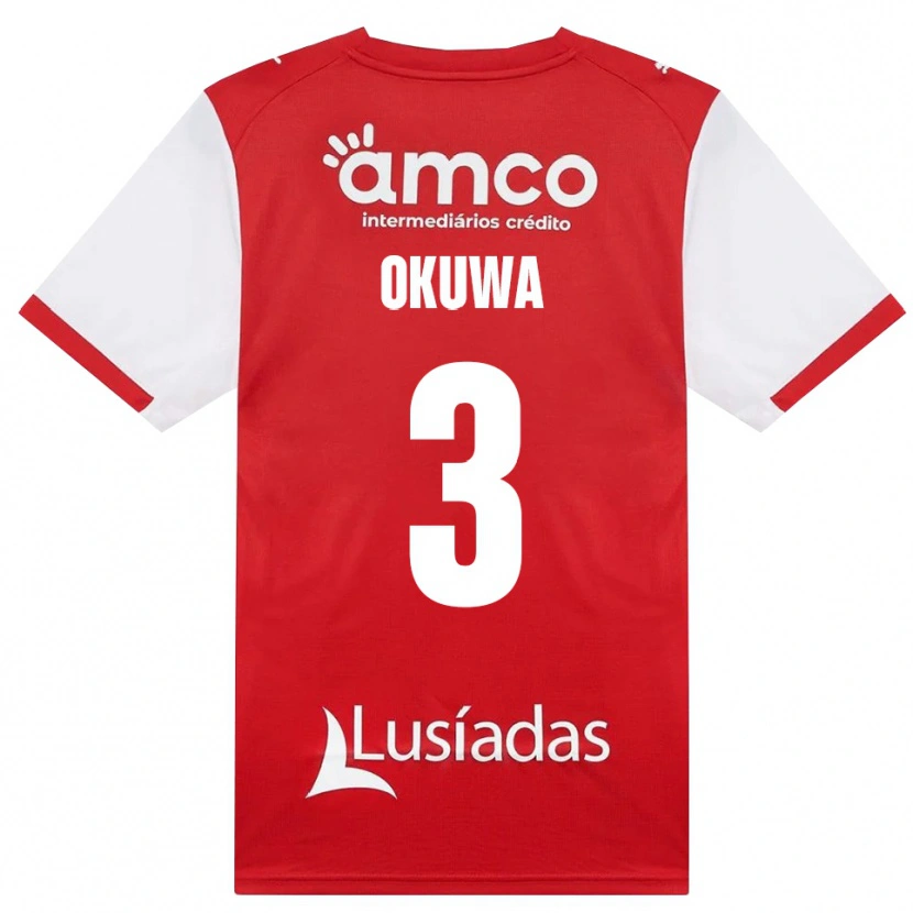 Danxen Kinder Temi Okuwa #3 Weiß Rot Schwarz Heimtrikot Trikot 2026/27 T-Shirt Österreich