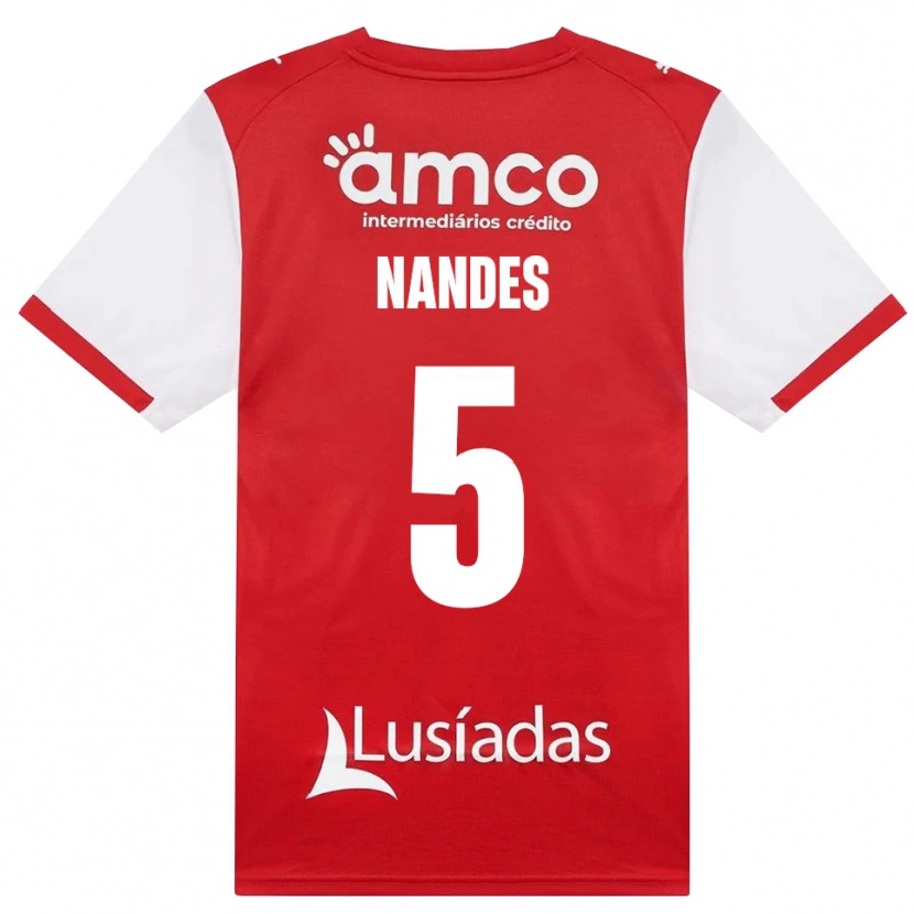 Danxen Kinder Nandes #5 Weiß Rot Schwarz Heimtrikot Trikot 2026/27 T-Shirt Österreich