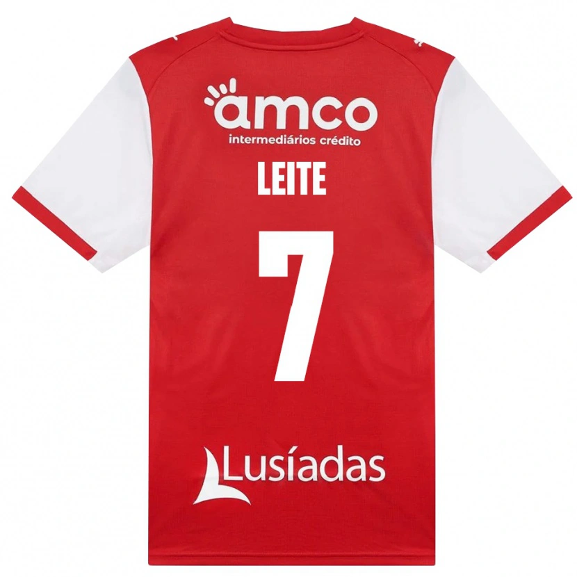 Danxen Kinder Afonso Leite #7 Weiß Rot Schwarz Heimtrikot Trikot 2026/27 T-Shirt Österreich