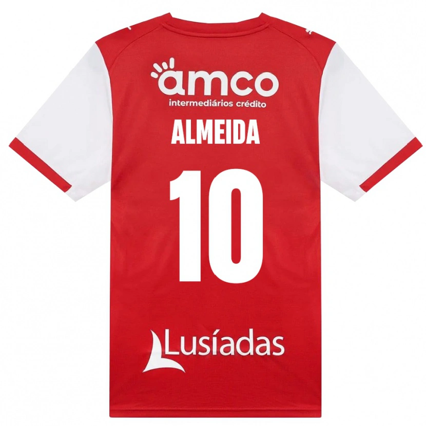 Danxen Kinder Vitória Almeida #10 Weiß Rot Schwarz Heimtrikot Trikot 2026/27 T-Shirt Österreich