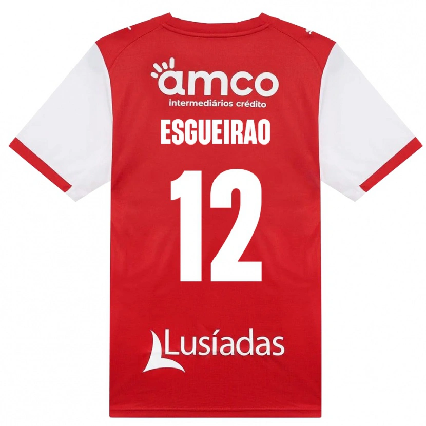 Danxen Kinder Íris Esgueirão #12 Weiß Rot Schwarz Heimtrikot Trikot 2026/27 T-Shirt Österreich