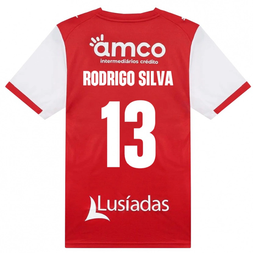 Danxen Kinder Rodrigo Silva #13 Weiß Rot Schwarz Heimtrikot Trikot 2026/27 T-Shirt Österreich