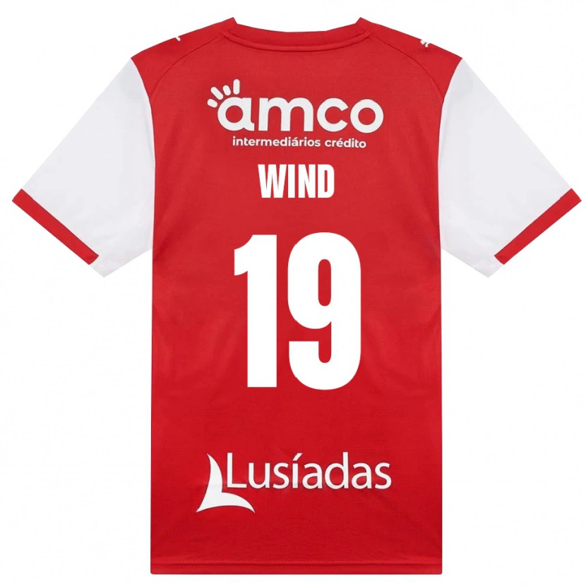 Danxen Kinder Jonas Wind #19 Weiß Rot Schwarz Heimtrikot Trikot 2026/27 T-Shirt Österreich