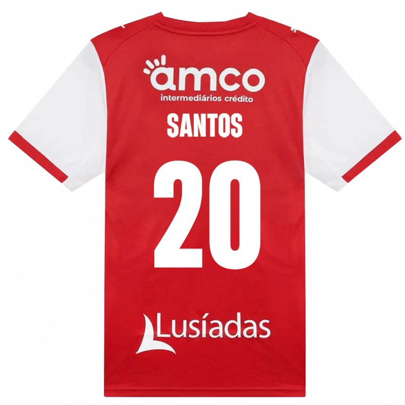 Danxen Kinder Lourenço Santos #20 Weiß Rot Schwarz Heimtrikot Trikot 2026/27 T-Shirt Österreich