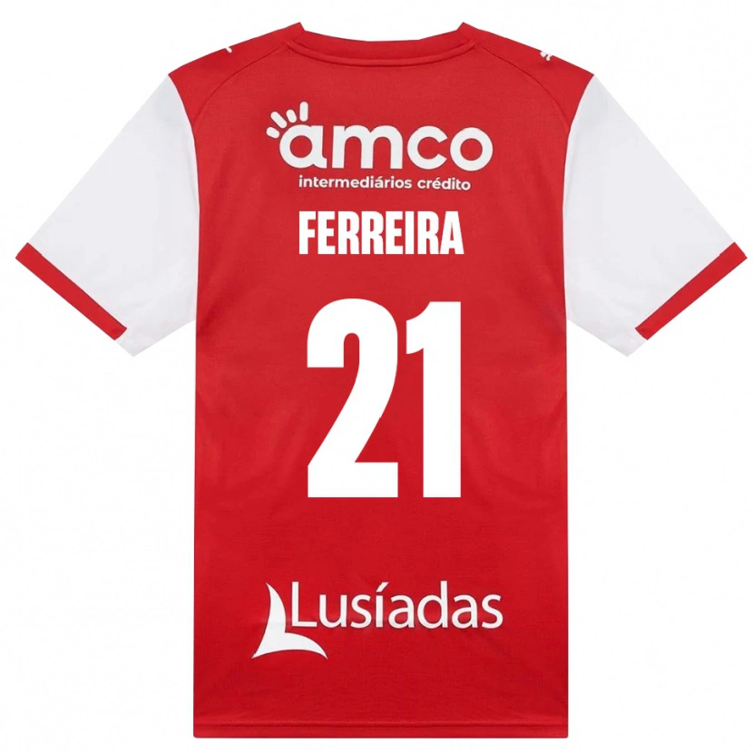 Danxen Kinder Ana Carolina Ferreira #21 Weiß Rot Schwarz Heimtrikot Trikot 2026/27 T-Shirt Österreich