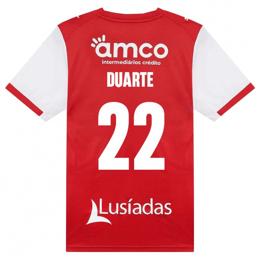 Danxen Kinder Vânia Duarte #22 Weiß Rot Schwarz Heimtrikot Trikot 2026/27 T-Shirt Österreich