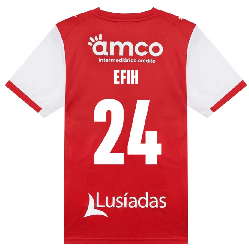 Danxen Kinder Peace Efih #24 Weiß Rot Schwarz Heimtrikot Trikot 2026/27 T-Shirt Österreich