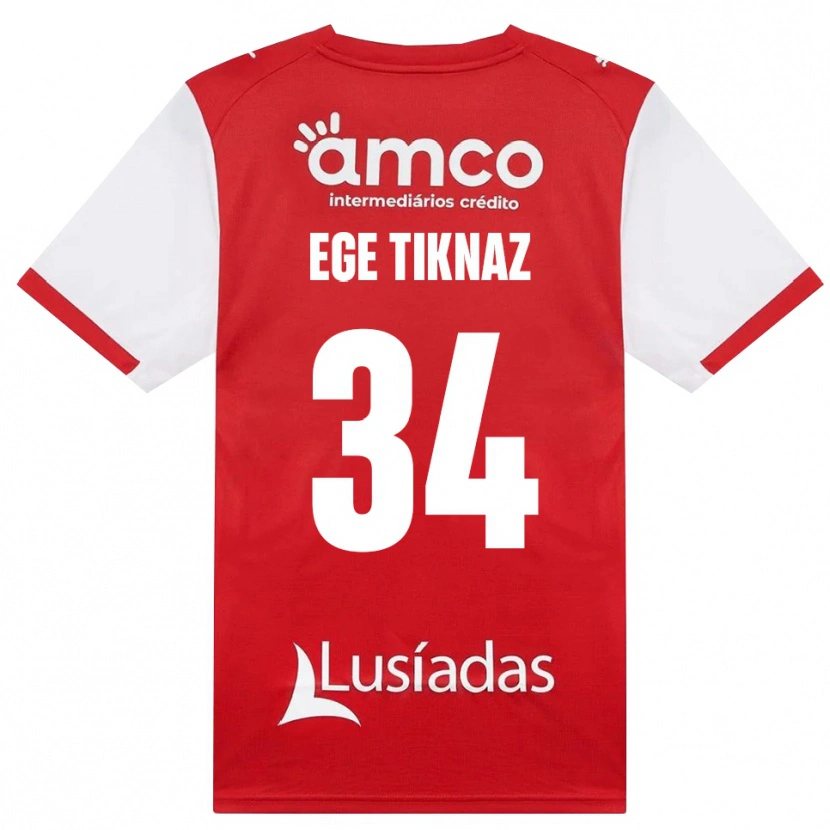 Danxen Kinder Demir Ege Tıknaz #34 Weiß Rot Schwarz Heimtrikot Trikot 2026/27 T-Shirt Österreich