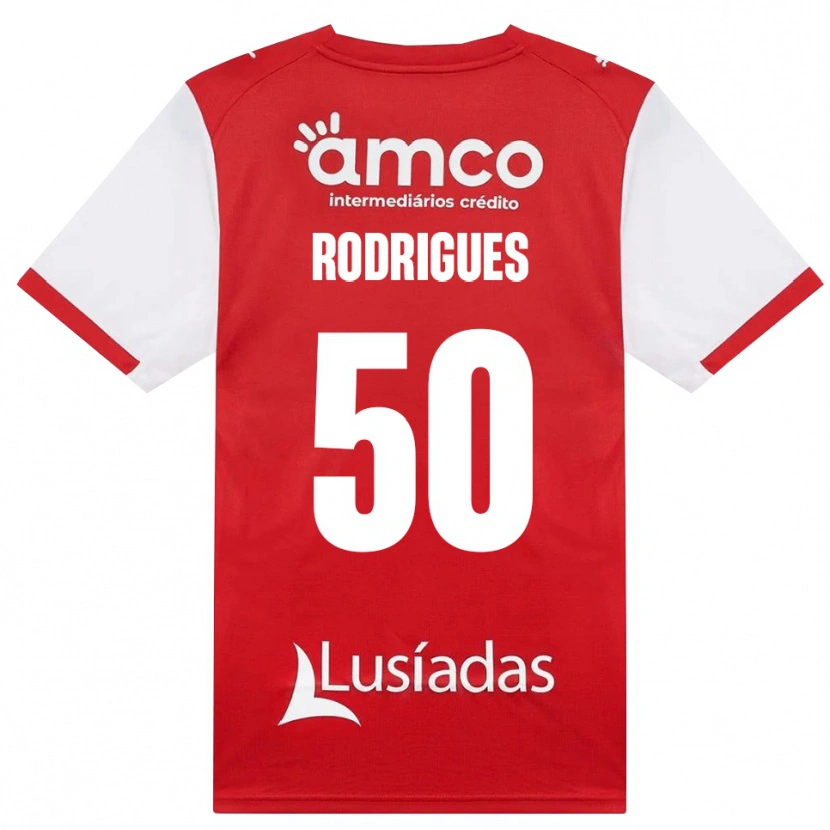 Danxen Kinder Diego Rodrigues #50 Weiß Rot Schwarz Heimtrikot Trikot 2026/27 T-Shirt Österreich