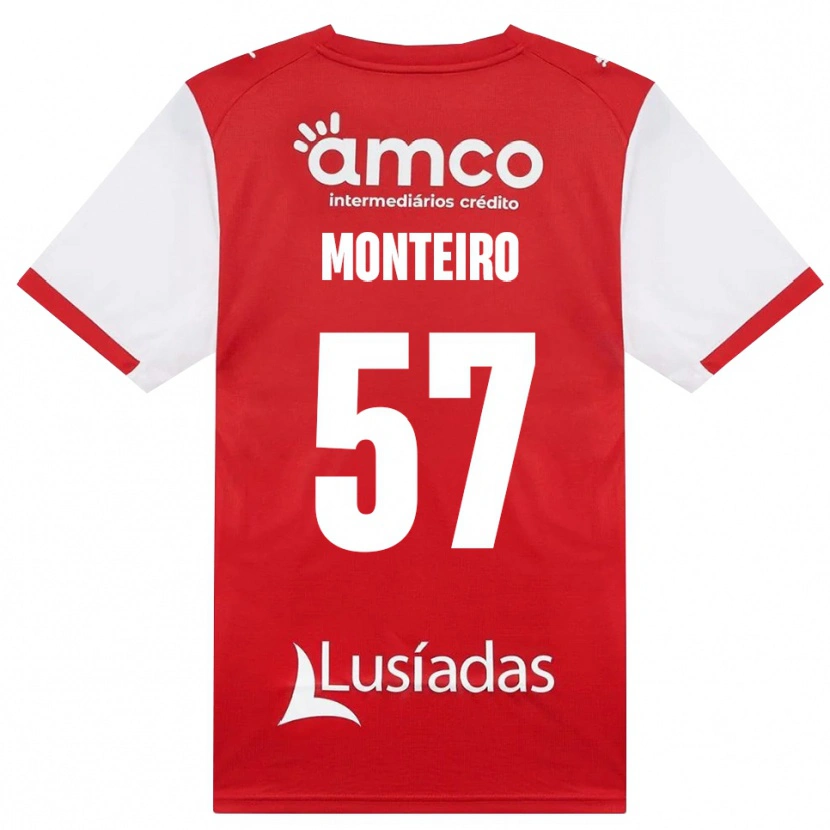 Danxen Kinder Jordan Monteiro #57 Weiß Rot Schwarz Heimtrikot Trikot 2026/27 T-Shirt Österreich