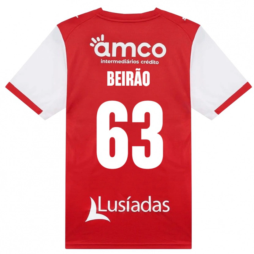 Danxen Kinder Rodrigo Beirão #63 Weiß Rot Schwarz Heimtrikot Trikot 2026/27 T-Shirt Österreich