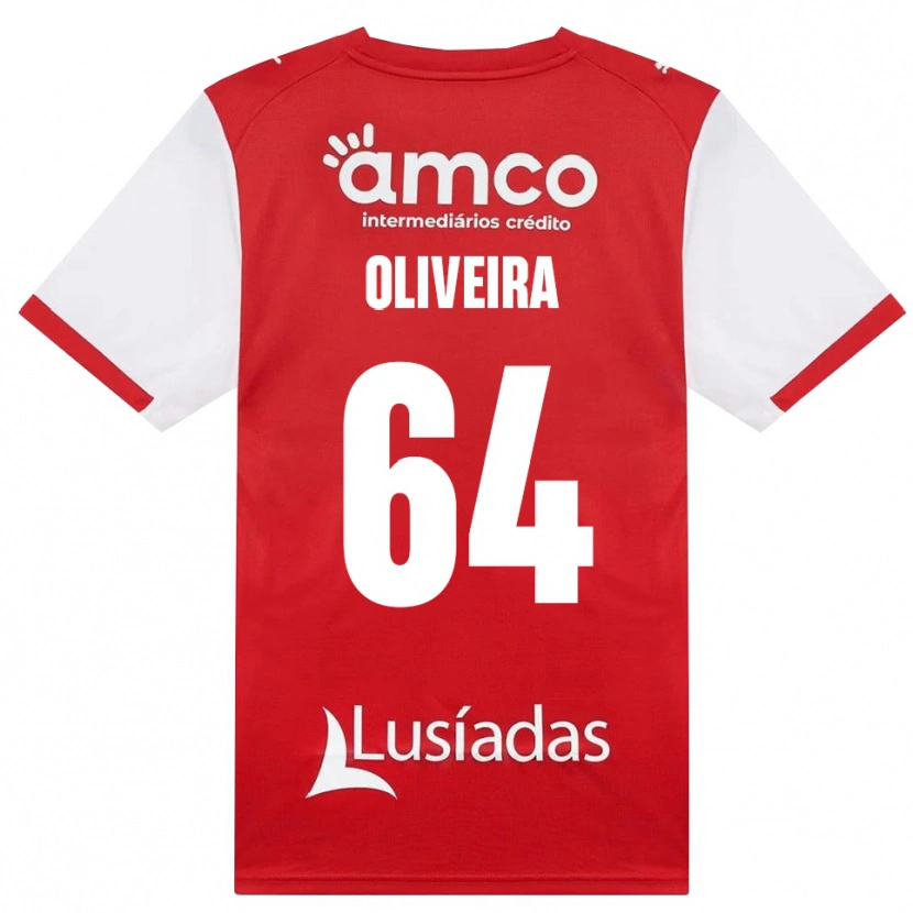 Danxen Kinder Lucas Oliveira #64 Weiß Rot Schwarz Heimtrikot Trikot 2026/27 T-Shirt Österreich