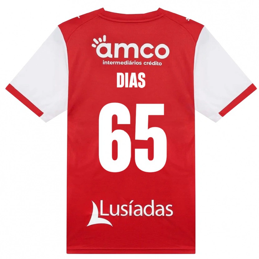 Danxen Kinder Leandro Dias #65 Weiß Rot Schwarz Heimtrikot Trikot 2026/27 T-Shirt Österreich