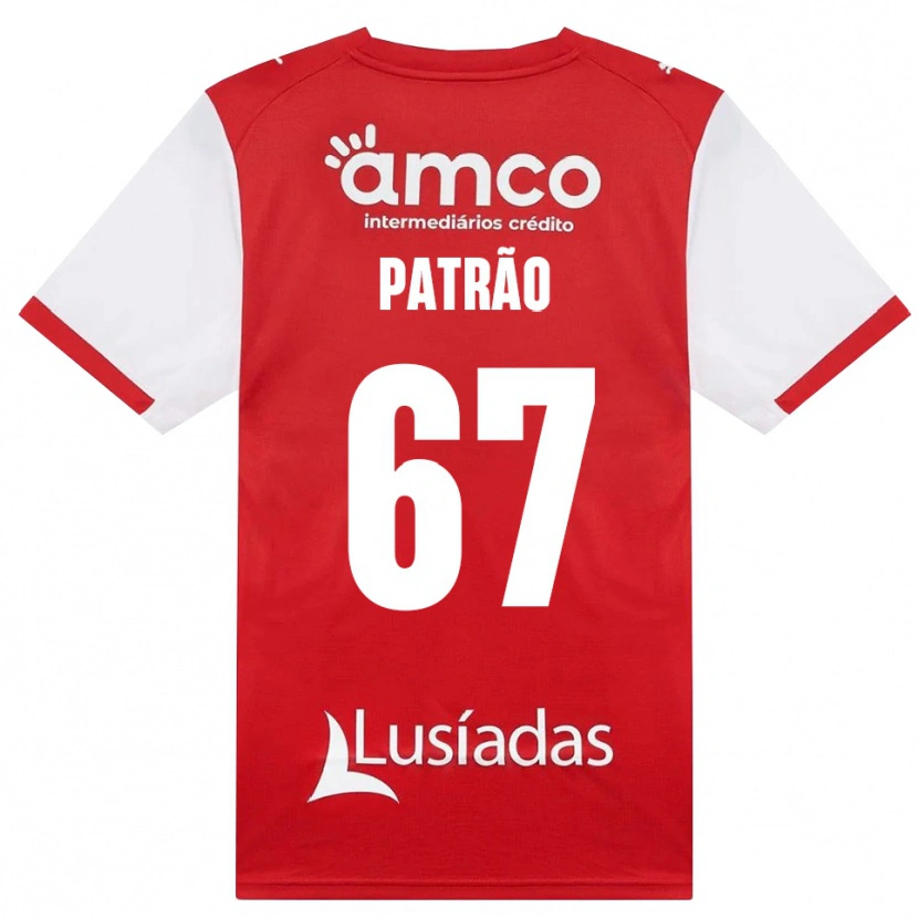 Danxen Kinder Afonso Patrão #67 Weiß Rot Schwarz Heimtrikot Trikot 2026/27 T-Shirt Österreich