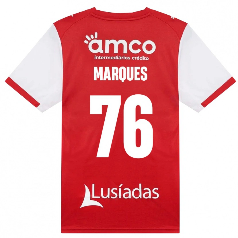 Danxen Kinder Tomás Marques #76 Weiß Rot Schwarz Heimtrikot Trikot 2026/27 T-Shirt Österreich