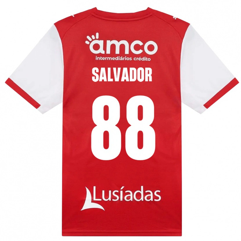 Danxen Kinder João Salvador #88 Weiß Rot Schwarz Heimtrikot Trikot 2026/27 T-Shirt Österreich
