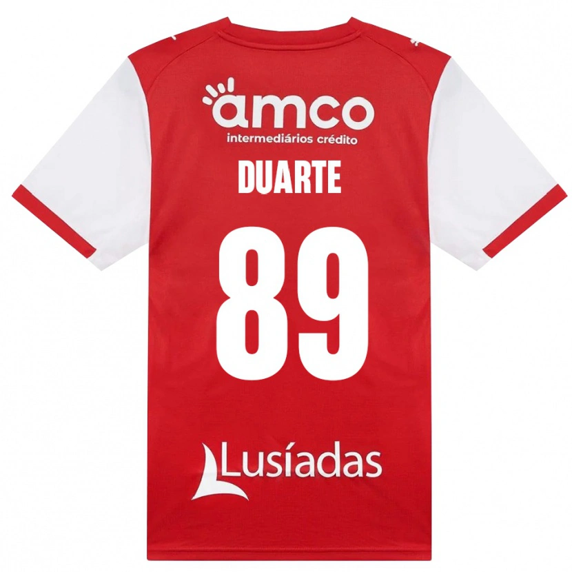 Danxen Kinder Afonso Duarte #89 Weiß Rot Schwarz Heimtrikot Trikot 2026/27 T-Shirt Österreich
