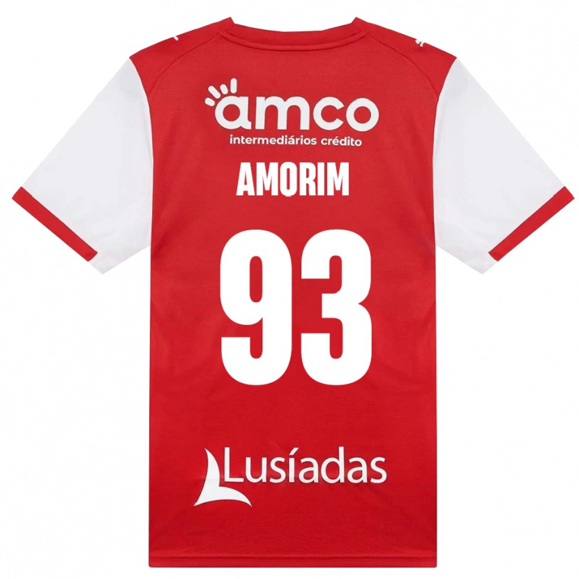 Danxen Kinder Renato Amorim #93 Weiß Rot Schwarz Heimtrikot Trikot 2026/27 T-Shirt Österreich