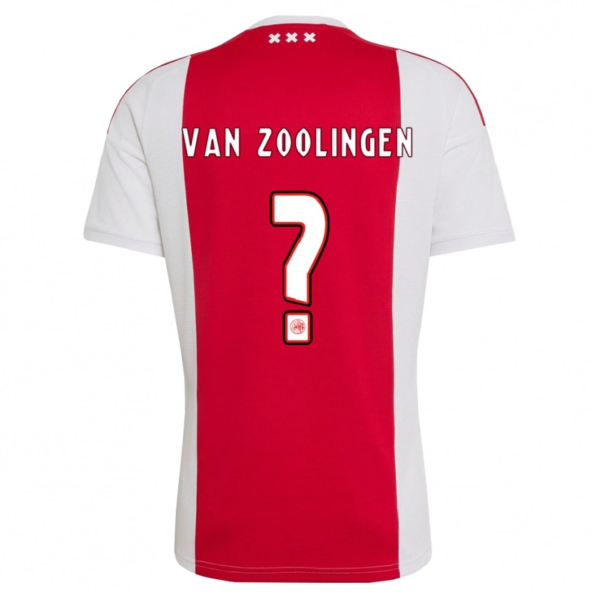 Danxen Kinder Glenn Van Zoolingen #0 Rot Weiß Gelb Heimtrikot Trikot 2026/27 T-Shirt Österreich