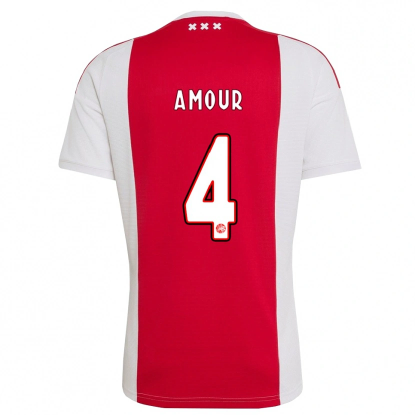 Danxen Kinder Jahyendrow Amour #4 Rot Weiß Gelb Heimtrikot Trikot 2026/27 T-Shirt Österreich