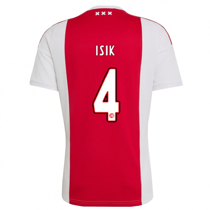 Danxen Kinder Enes Işık #4 Rot Weiß Gelb Heimtrikot Trikot 2026/27 T-Shirt Österreich