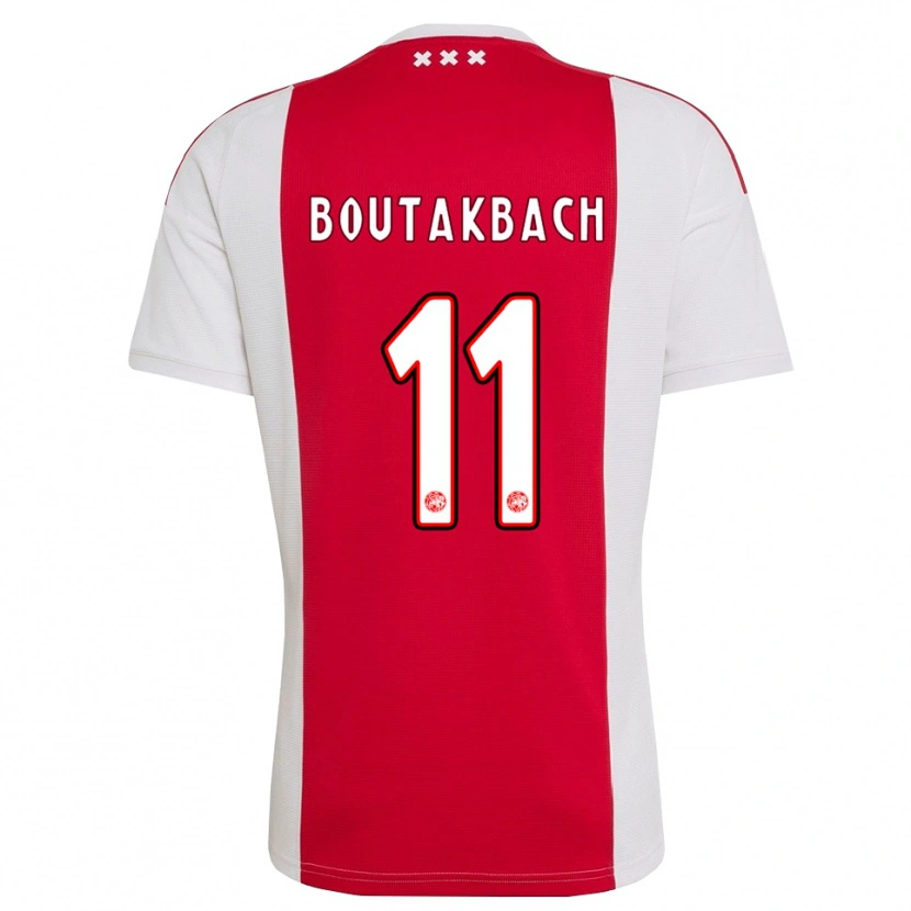 Danxen Kinder Massin Boutakbach #11 Rot Weiß Gelb Heimtrikot Trikot 2026/27 T-Shirt Österreich