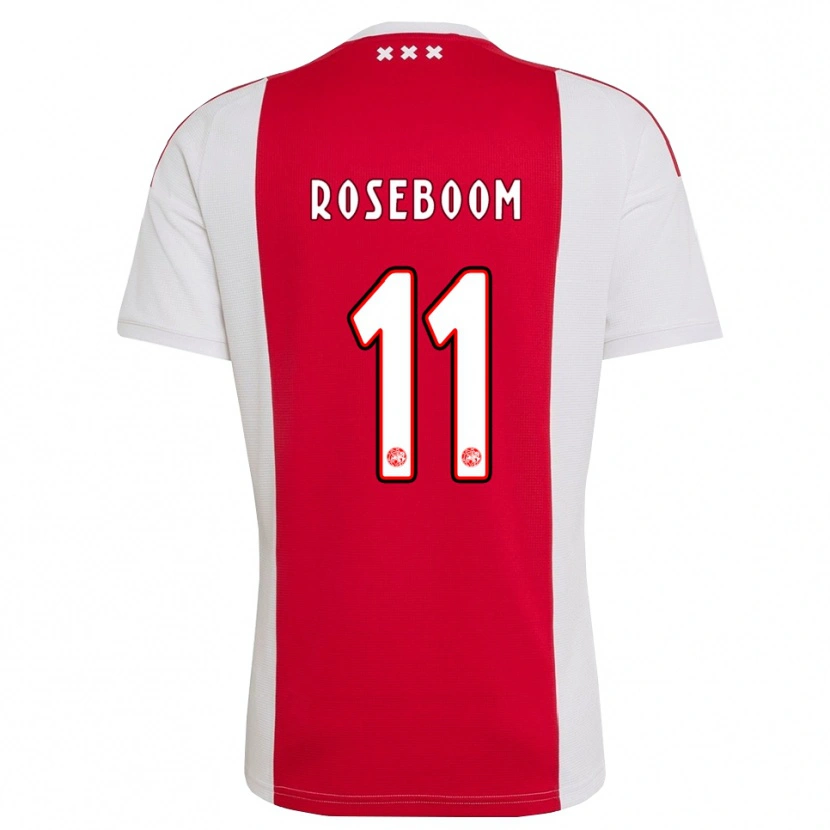 Danxen Kinder Youri Roseboom #11 Rot Weiß Gelb Heimtrikot Trikot 2026/27 T-Shirt Österreich