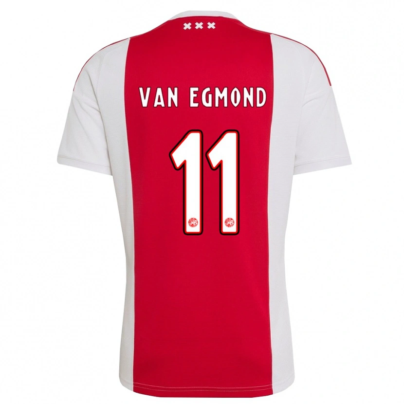 Danxen Kinder Bo Van Egmond #11 Rot Weiß Gelb Heimtrikot Trikot 2026/27 T-Shirt Österreich