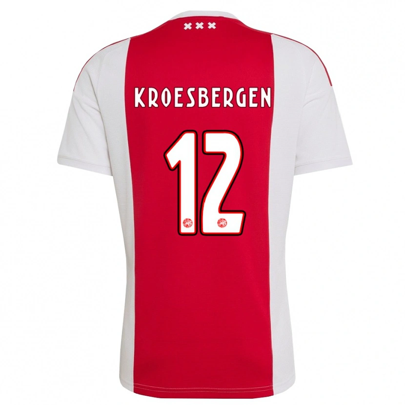 Danxen Kinder Branko Kroesbergen #12 Rot Weiß Gelb Heimtrikot Trikot 2026/27 T-Shirt Österreich