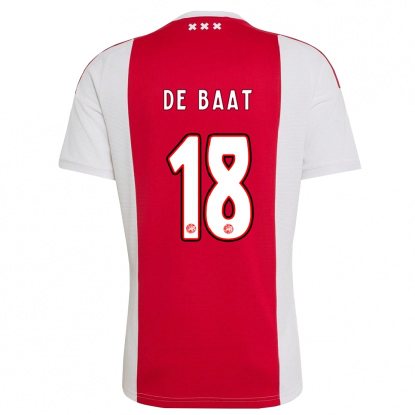 Danxen Kinder Luca De Baat #18 Rot Weiß Gelb Heimtrikot Trikot 2026/27 T-Shirt Österreich