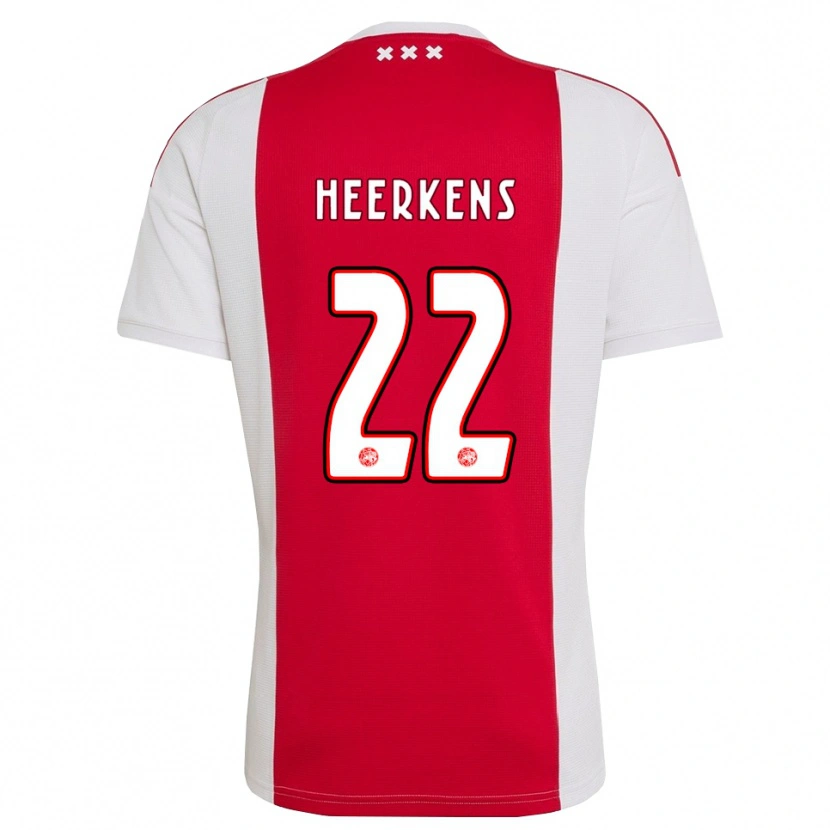 Danxen Kinder Joeri Heerkens #22 Rot Weiß Gelb Heimtrikot Trikot 2026/27 T-Shirt Österreich